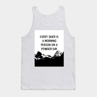 Ski Powder Mountains Tank Top